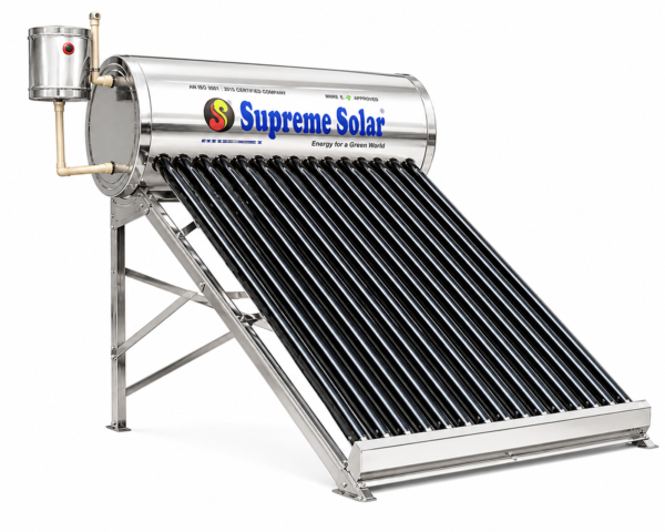 Supreme Solar Water Heater- Stainless Steel Assistant Tank